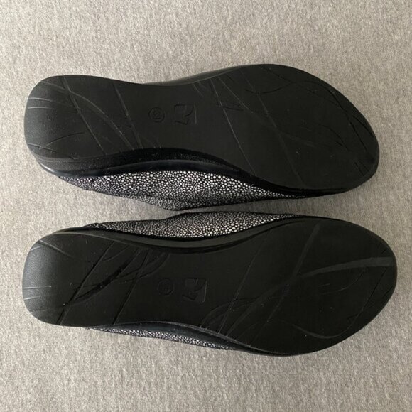 Revere Tangier Slip On Zip Loafer in Black Pearl Size 8M - Picture 3 of 11